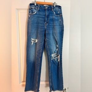 Abercrombie The Ankle Straight Ultra High Rise 6L